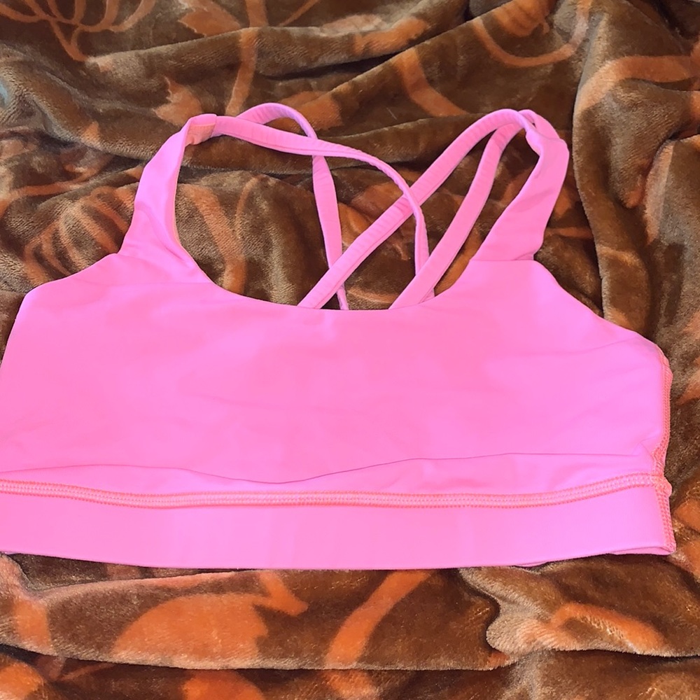 Hot pink energy bra